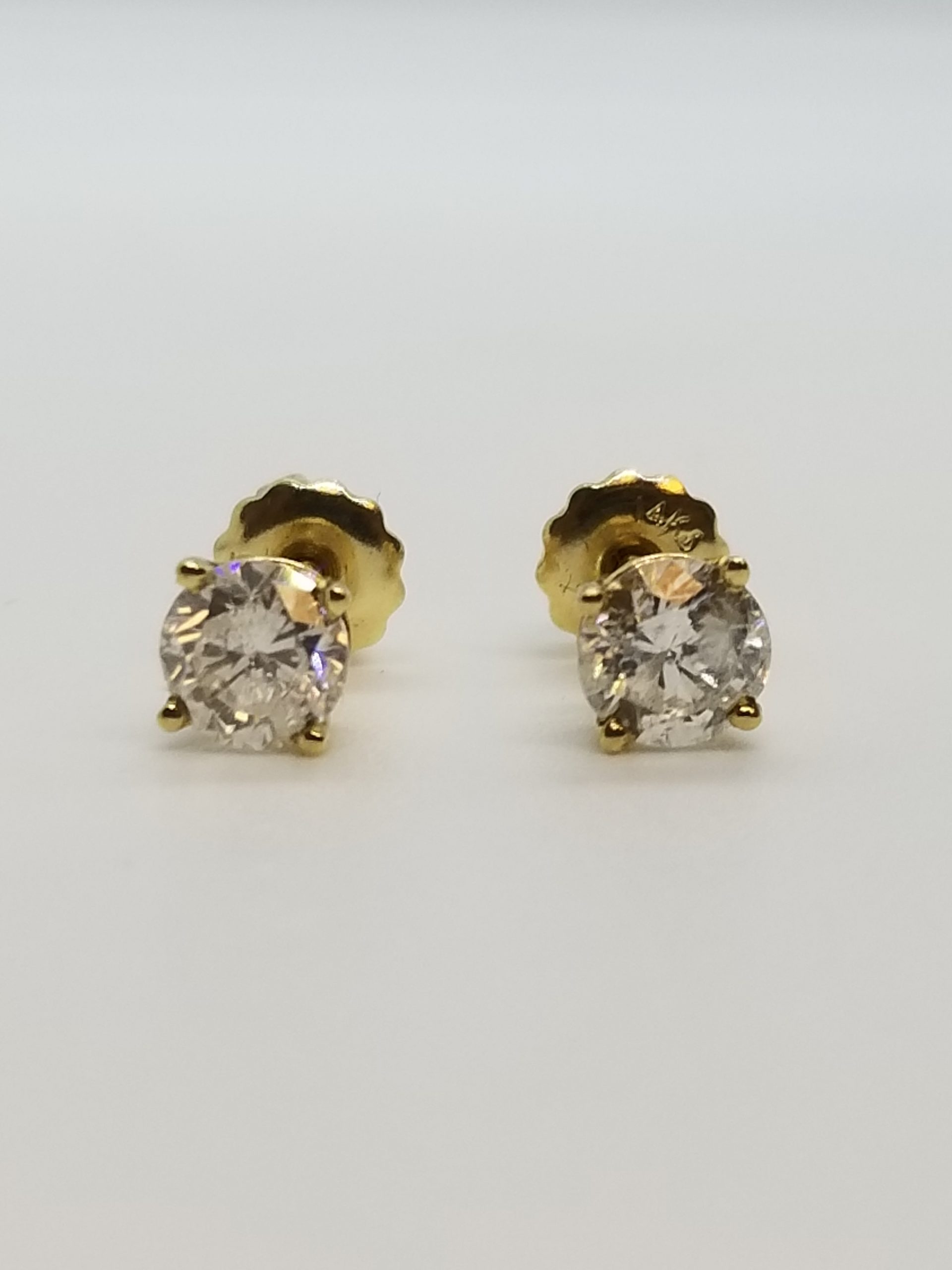 tin ego konto Custom 1.15 Carat (CTW) Diamond Stud Earrings – Deal Jewelry